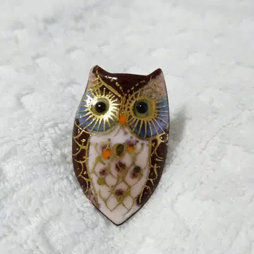 UncleZ 공방 올빼미 올빼미 칠보 세공 핀 배지 브로치