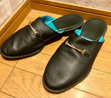 UNITED TOKYO 가죽 블랙 슬립온