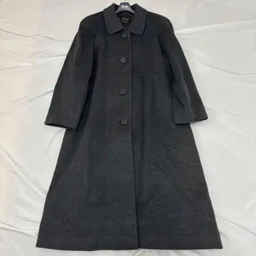 새상품급 캐시미어 100% 롱 코트 히요쿠 시타테 블랙 맥시 길이