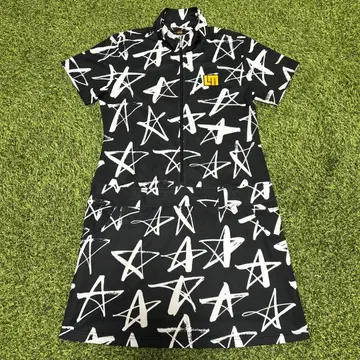 Loudmouth 별 패턴 원피스 L