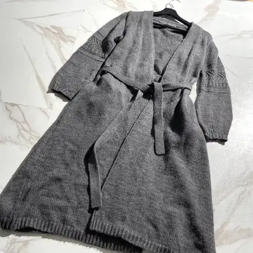 구하기 어려움 45R 롱 코트 벨트 포함