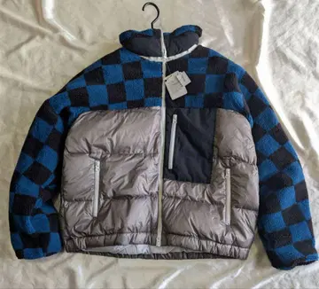미사용 새상품 discovered 체크 무늬 다운 자켓