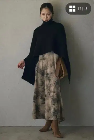 ANDREA&Co. AUBREY 벨벳 스커트