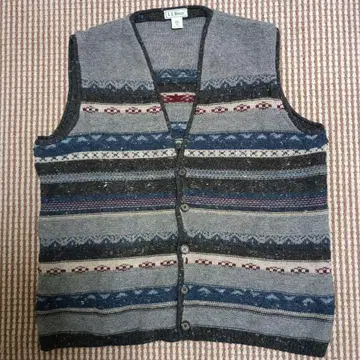 L.L.bean 니트 베스트 아일랜드 제