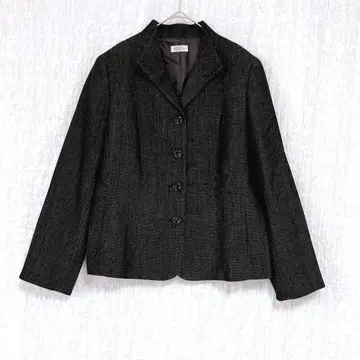 3282 레포르테 도쿄 스타일 테일러드 자켓 트위드 블랙 울 13호