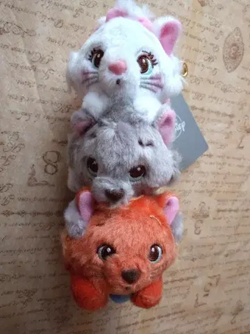 디즈니 스토어 아리스토캣 봉제 인형 키링