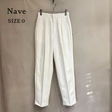 Nave 네이브 라이트 트윌 팬츠 턱 테이퍼드 화이트 0