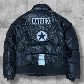 AVIREX USAF 패딩 자켓 다운 세라믹 패딩 와펜