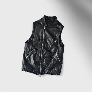 [레어] 조르지오 브라토 블랙 가죽 베스트 이탈리아제 [48]