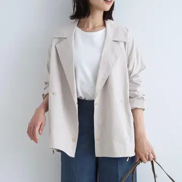 [ 택 포함 새상품 ] 인디비 미들 기장 캐주얼 트렌치코트 38