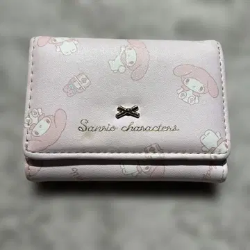 마이멜로디 핑크 지갑 마이멜로디 가마구치 3단 폴더형 지갑