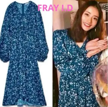 프레이 아이디 꽃무늬 롱 원피스