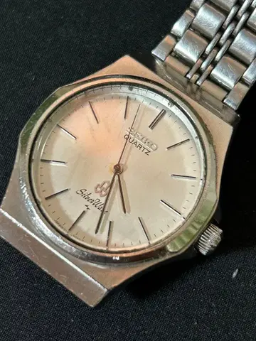 세이코 실버 웨이브 쿼츠 빈티지 작동 중