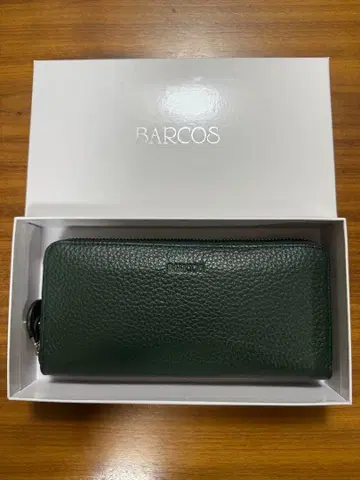 BARCOS BARCOS 라운드 지퍼 지갑 소가죽