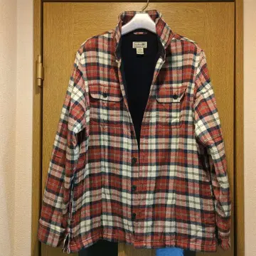 엘엘빈 플리스 라인드 플란넬 셔츠 안감 체크