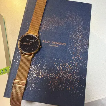ALLY DENOVO 골드 메쉬 손목시계 배터리 교환 필요