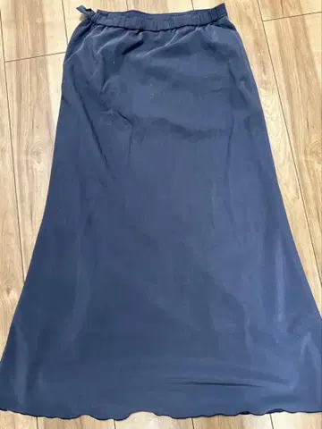 SLOBE IENA 새틴 흑먹색 블랙 블랙 롱 스커트 36