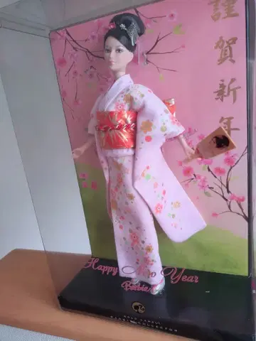 바비 인형 새상품 신년 기모노 레어 핑크