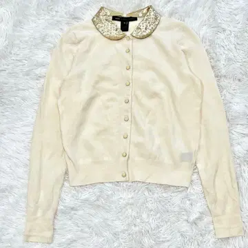 [ 고품질 ] 마크제이콥스 옷깃 비쥬 장식 가디건 XS