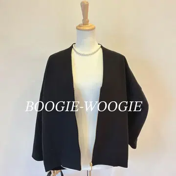 [ 미사용급 ] BOOGIE-WOOGIE 일본제 노카라 자켓 블랙