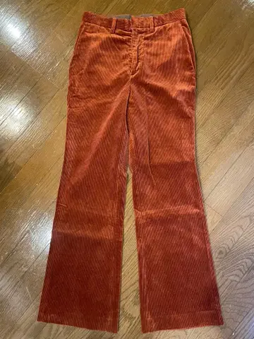 AURALEE 오렌지 코듀로이 팬츠 사이즈 2