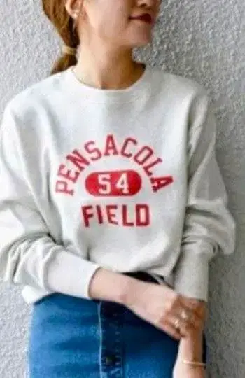 THE KNiTS: 복각 칼리지 맨투맨 SHIPSany