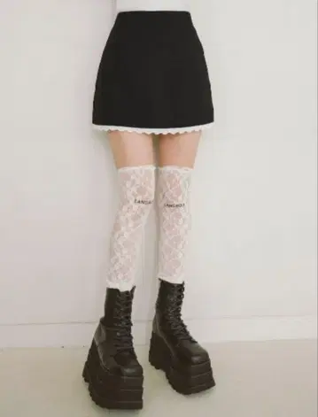 darich 포켓 리본 미니 스커트