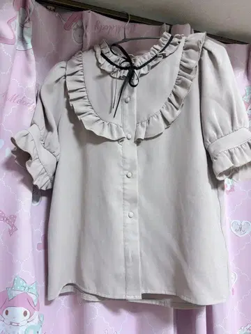 프릴 장식 블라우스 3종 세트