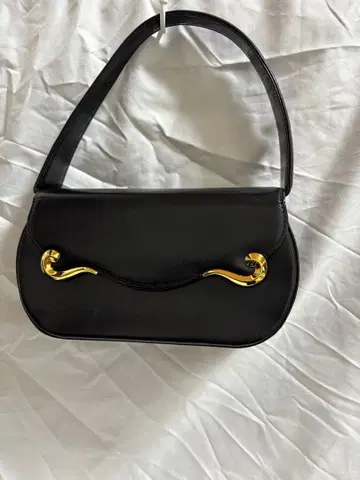 TAKEO NISIDA 타케오 니시다 블랙 핸드백 골드 장식