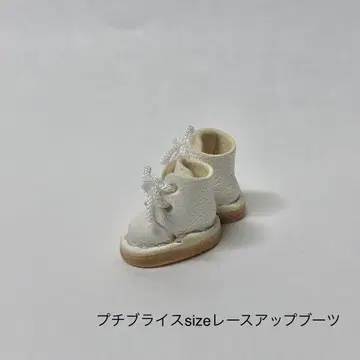 미니 브라이스 size 레이스업 부츠 화이트
