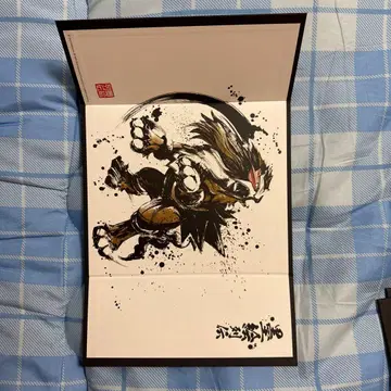 포켓몬 센터 한정판 먹그림 미니 병풍 엔테이