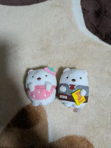 곰 봉제 인형 2체 세트