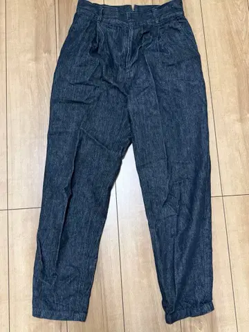 블랙 데님 팬츠 앙클레이브