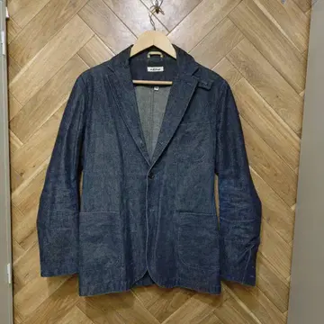 다크 블루 코튼 테일러드 자켓 M