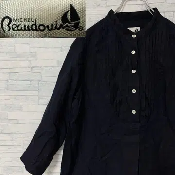 미셸 보드윈 긴팔 셔츠 원피스 린넨 100% 사이즈 1