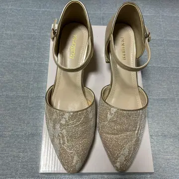 청키힐 레이스 파티 펌프스 베이지 L 사이즈