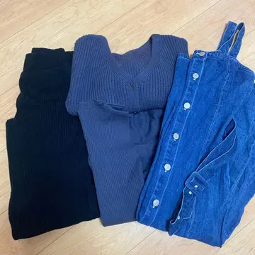 여성용 니트 세트 원피스 & 데님 원피스 & 니트 스커트 세트 판매