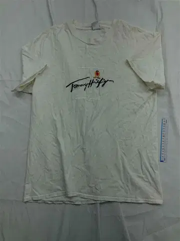 타미 반팔 TEE USA Tommy Hilfiger 화이트 T셔츠