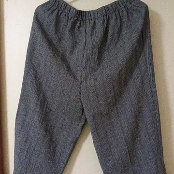 그레이 스트라이프 패턴 캐주얼 팬츠 5L