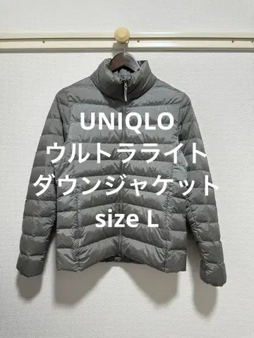 컨디션 최상 유니클로 울트라 라이트 다운 자켓 그레이 사이즈 L
