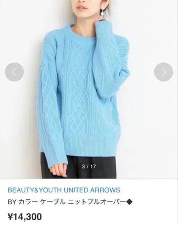 유나이티드 애로우즈 케이블 니트