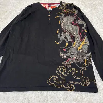 SPACE OPERA 일본풍 패턴 용 긴팔 T셔츠 4L