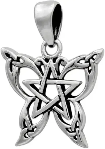 DD: Women's Butterfly Pentagram Charm