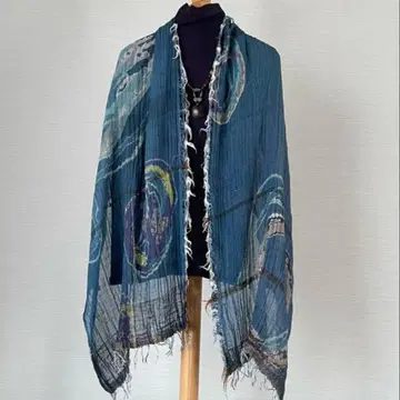 tamaki niime 타마키니이메 print shawl MIDDLE