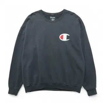 USA 구제 의류 챔피온 크루넥 맨투맨 트레이닝복 블랙