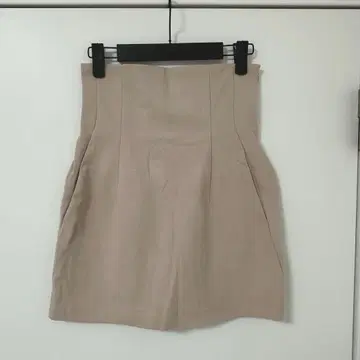 SNIDEL 하이웨스트 미니 치마바지 스커트 핑크 베이지