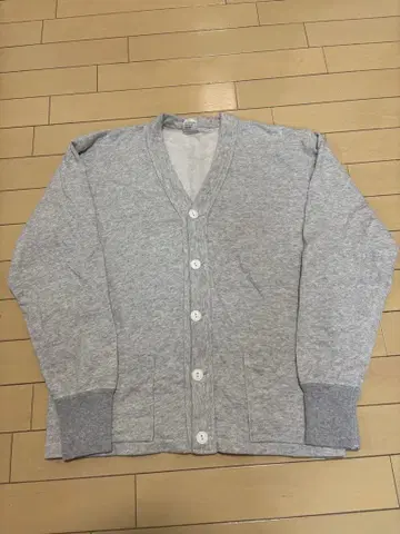 champion 코튼 가디건 L 그레이