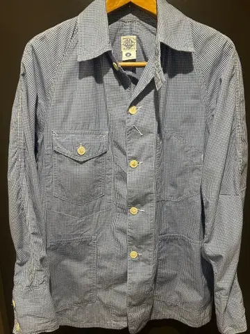 POST O'ALLS 체크 무늬 커버올