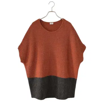 vingtrois 바이컬러 오버 사이즈 니트(M~L) 알파카 혼방