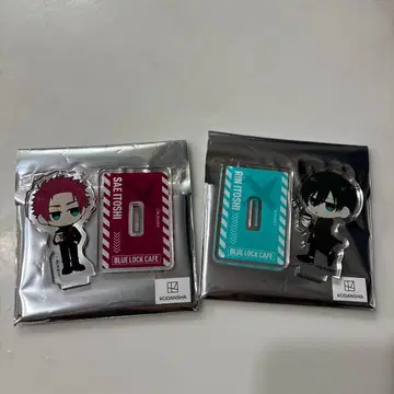 블루 록 이토시 사에 이토시 린 블루 록 카페 미니 캐릭터 아크릴 스탠드